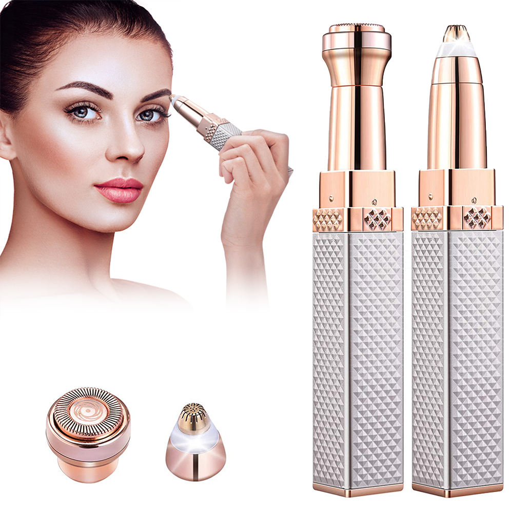 4-In-1 Lipstick Shaver Electric Eyebrow Trimmer Women's Shaving Instrument Eyebrow Trimmer Multi-Function Rechargeable Shaving - V.I.P Digital Presence