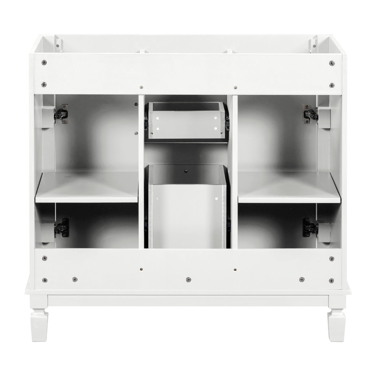 36'' Bathroom Vanity without Top Sink Cabinet only Modern Bathroom Storage Cabinet with 2 Soft Closing Doors and 2 Drawers - V.I.P Digital Presence