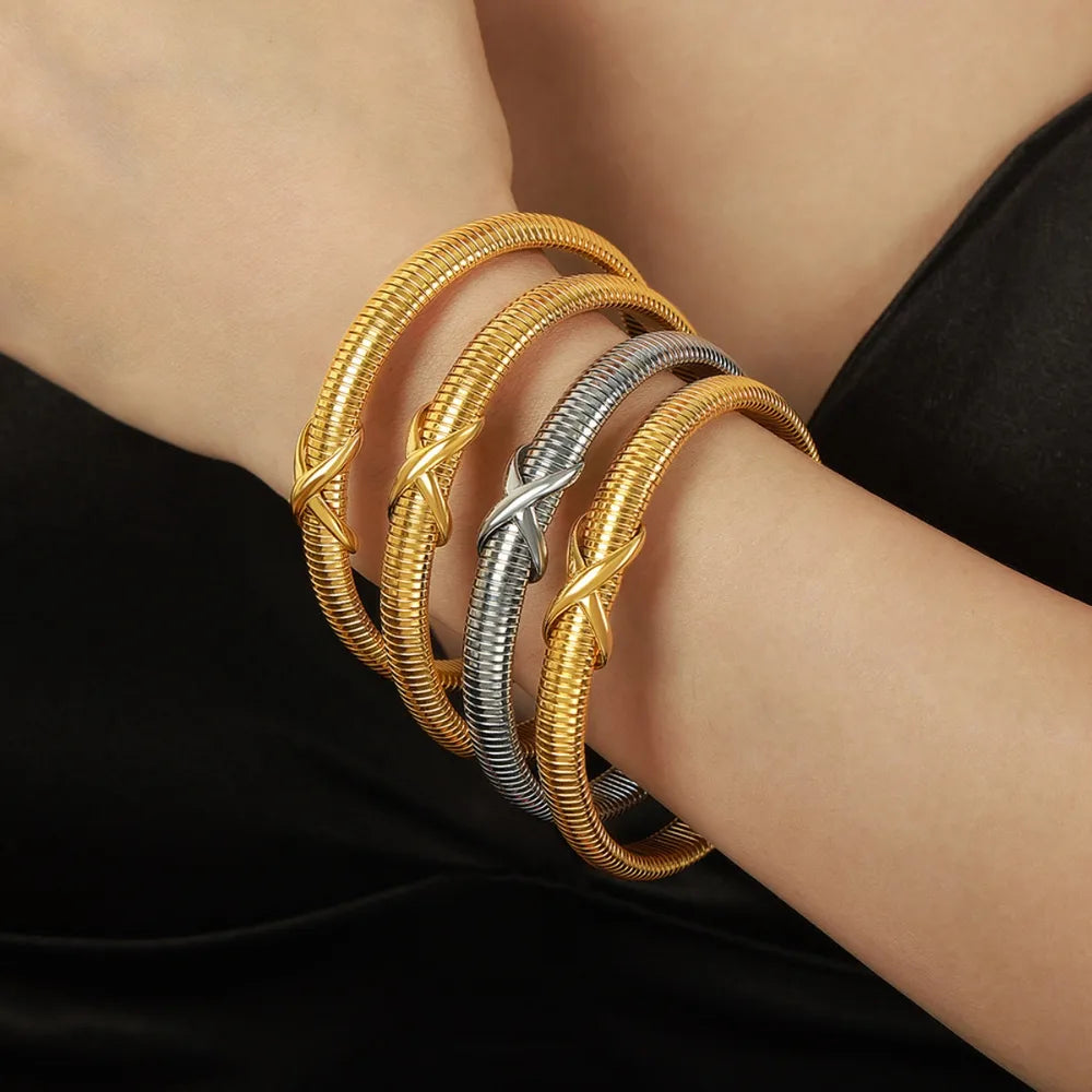 Titanium Steel Spring Shape Bracelet - V.I.P Digital Presence