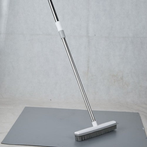 Cleaning Brush Stainless Steel Silicone Floor Brush Water Scraping Brush Long Handle Magic Carpet Brush - V.I.P Digital Presence