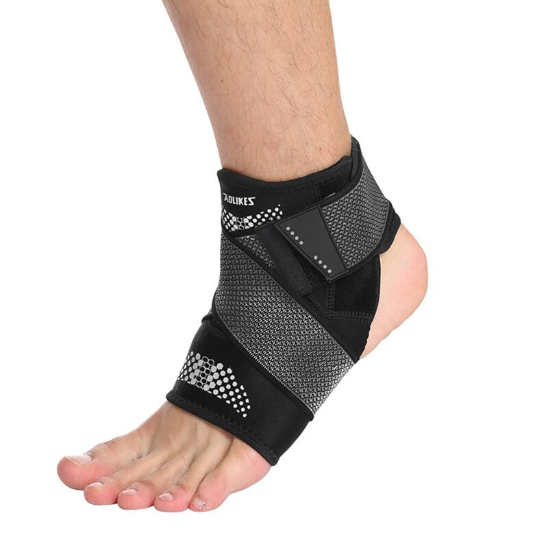 1pc Sport Ankle Brace Protector Adjustable Anti-sprain Compression Feet Support Wrap Bandage Protection With Strap - V.I.P Digital Presence