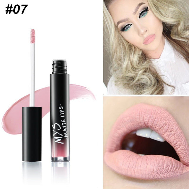 MYS Brand Makeup Matte Liquid Lipstick Tint Waterproof Make Up Long Lasting Lip Stick Nude Lip Gloss Cosmetics Batom - V.I.P Digital Presence
