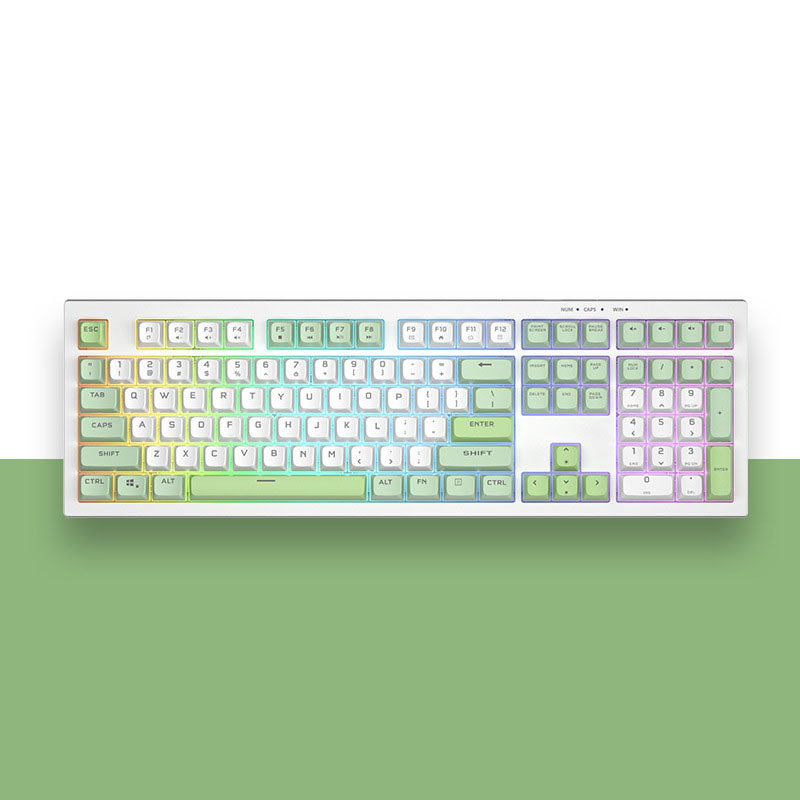 BM108 mechanical tactile keyboard with high aesthetic value, mixed light e-sports game office mute film keyboard - V.I.P Digital Presence