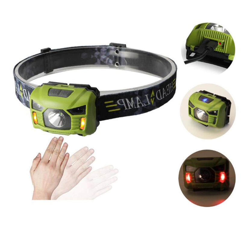 CREE 5W LED Body Motion Sensor Headlamp Mini Headlight Rechargeable Outdoor Camping Flashlight Head Torch Lamp With USB Charging - V.I.P Digital Presence