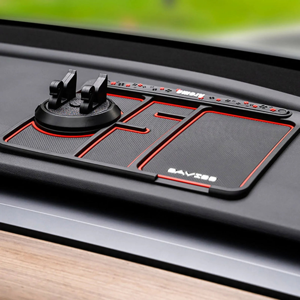 Personalized multifunctional wear resistant car anti slip mat mobile phone holder number plate four in one anti slip mat - V.I.P Digital Presence