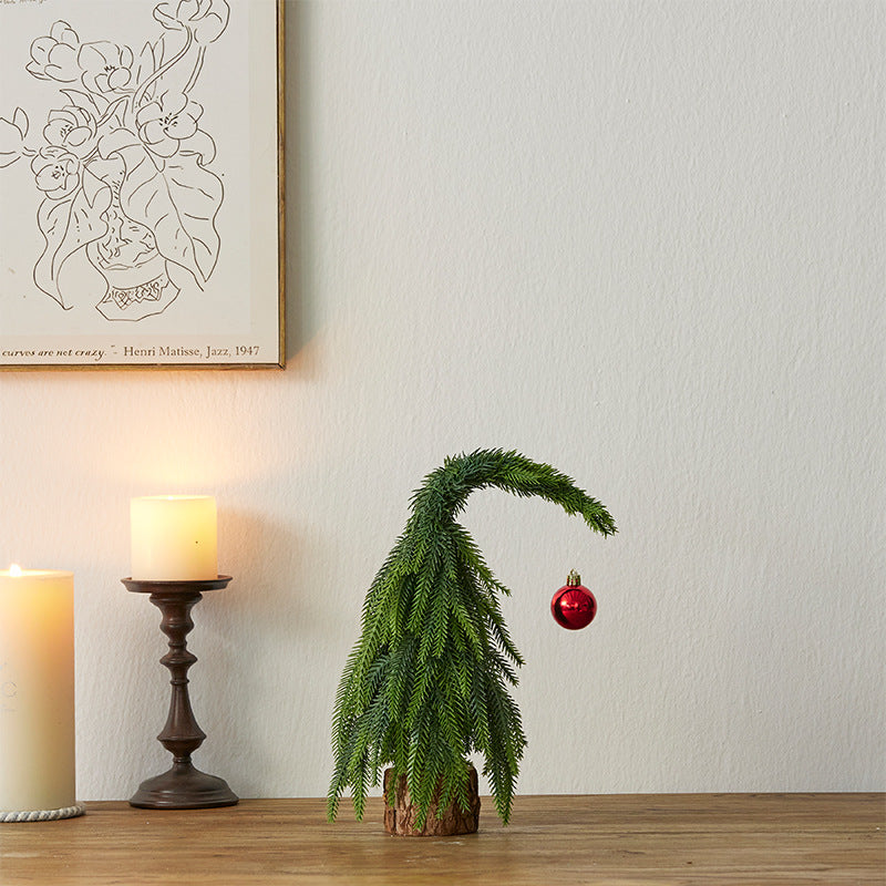 Crooked Neck Christmas Leaves Nobelson Home Small Desktop Ornament - V.I.P Digital Presence