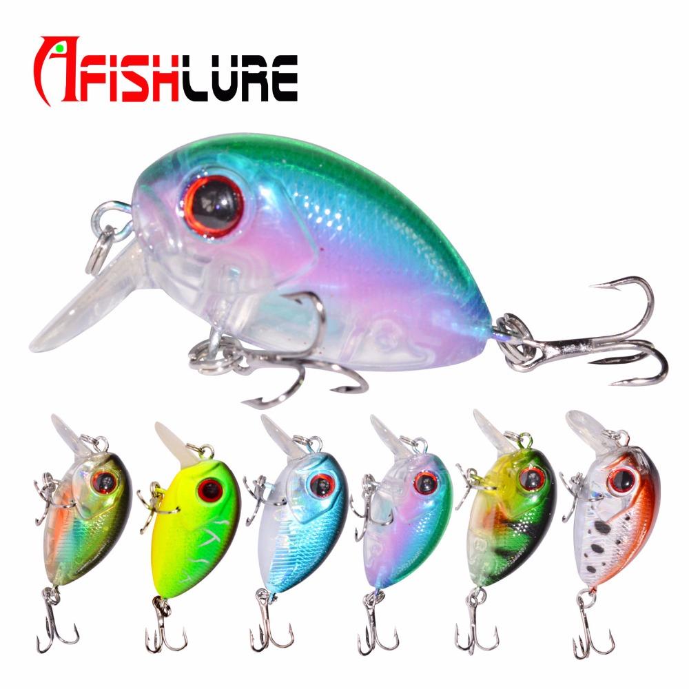 AFISHLURE 36mm 3.5g Crank Bait Hard Plastic Artificial Fishing Lure Fake carp Pesca Wobbler Leurre Peche Isca