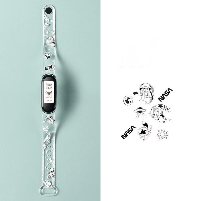 Cellacity Wristband Suitable for MI Band 3 4 5 Wristband Print Fashion Brand NFC Nylon Loop Silicone Strap Comfortable Wearing - V.I.P Digital Presence