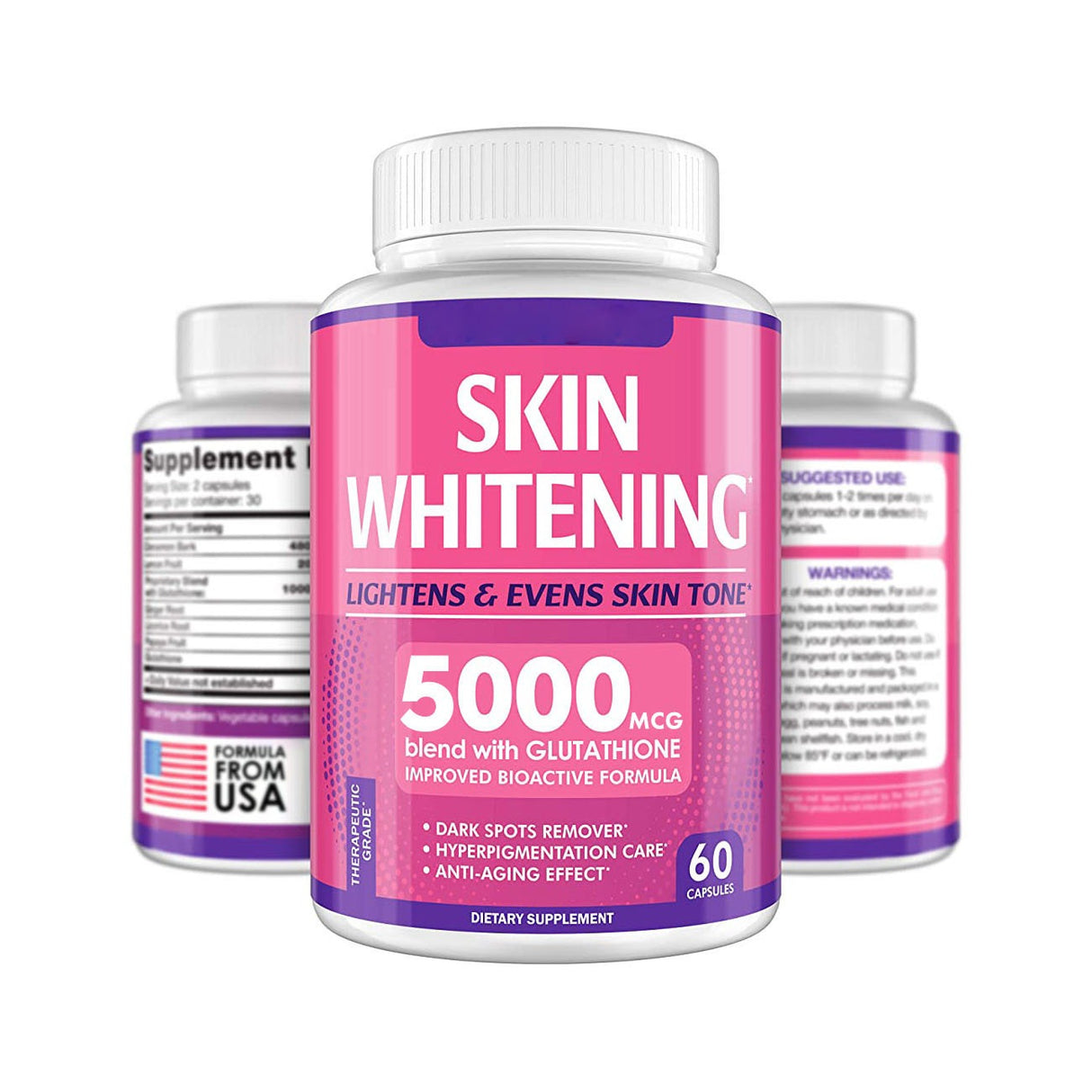 High Quality 5000mg Vitamin Supplements Skin Whitening Capsules Herbal Liposomes Glutathione Pills for Skin Whitening - V.I.P Digital Presence