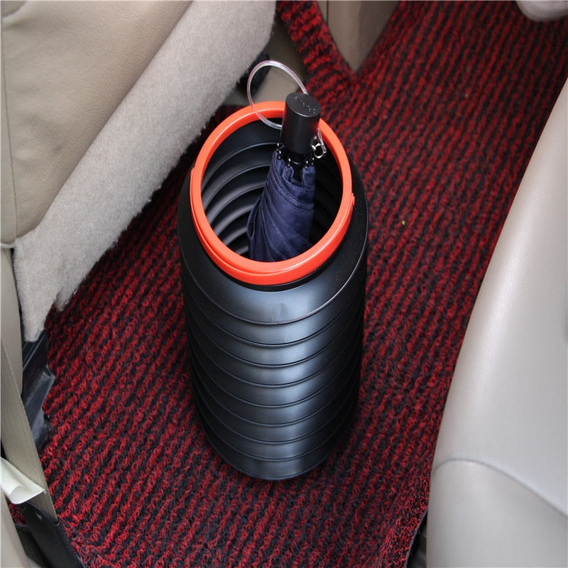 Car Trash Bin Can Car Storage Bin Portable Outdoor Fishing Bucket Multifunctional Retractable Folding Water Bucket - V.I.P Digital Presence
