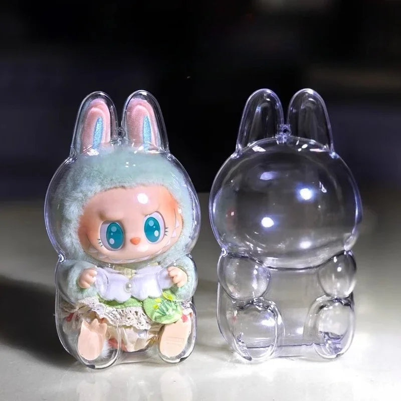 17cm Labubu Protector Case Labubu V1V2V3 Suitable for Wearing Clothes Protective Acrylic Storage Case Transparent DIY Gifts - V.I.P Digital Presence