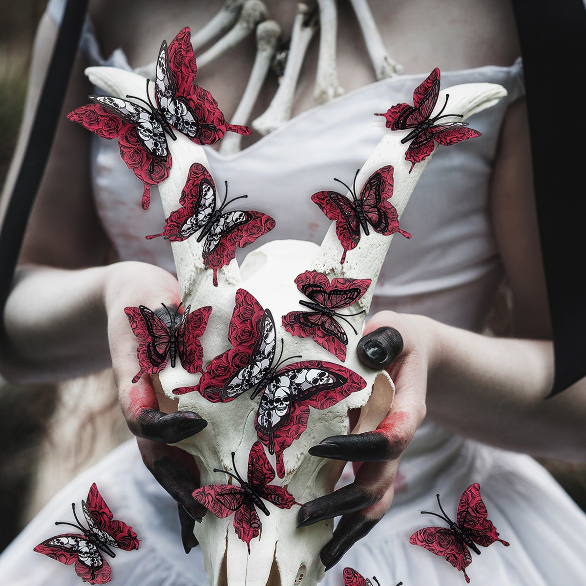 Halloween 3D Butterfly Bat Home Decor Wall Sticker 12 Pack Butterfly Sticker Wall Sticker - V.I.P Digital Presence