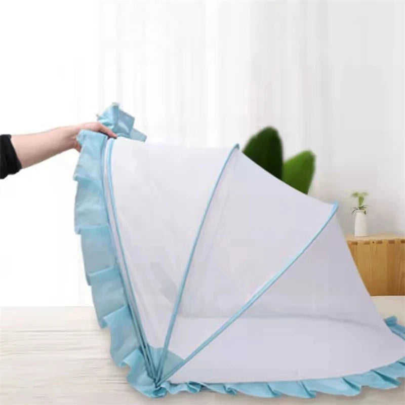 Baby mosquito net cover baby crib Mongolian yurt full face mosquito proof cover children's foldable bottomless mosquito net