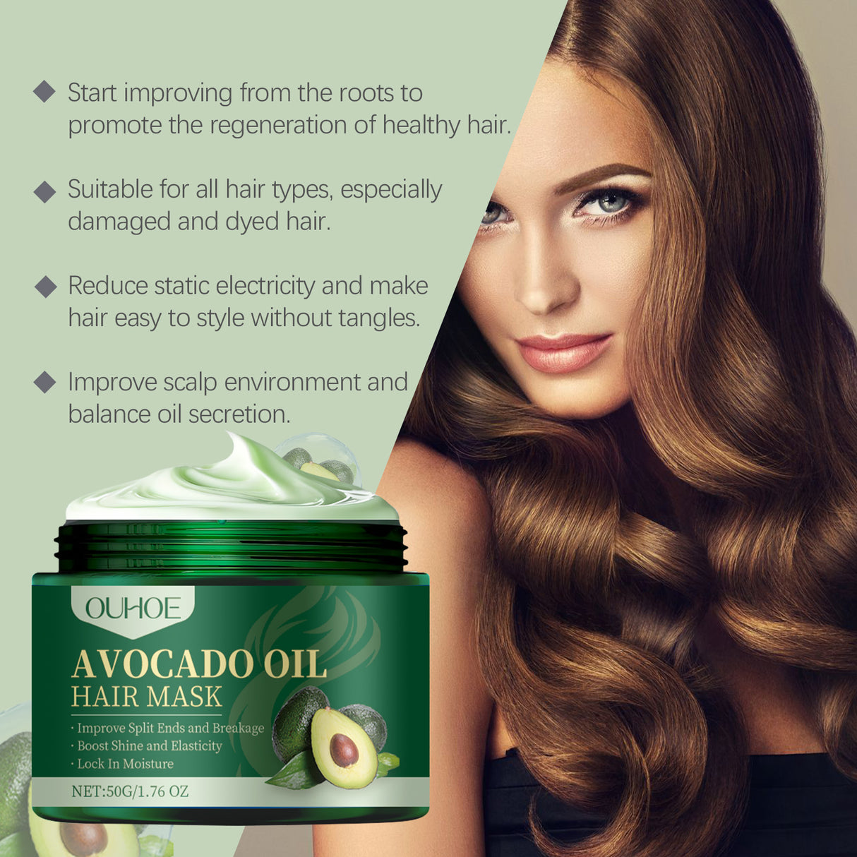 Avocado Oil Hair Mask Gently Hydrates And Nourishes Dry Hair - V.I.P Digital Presence