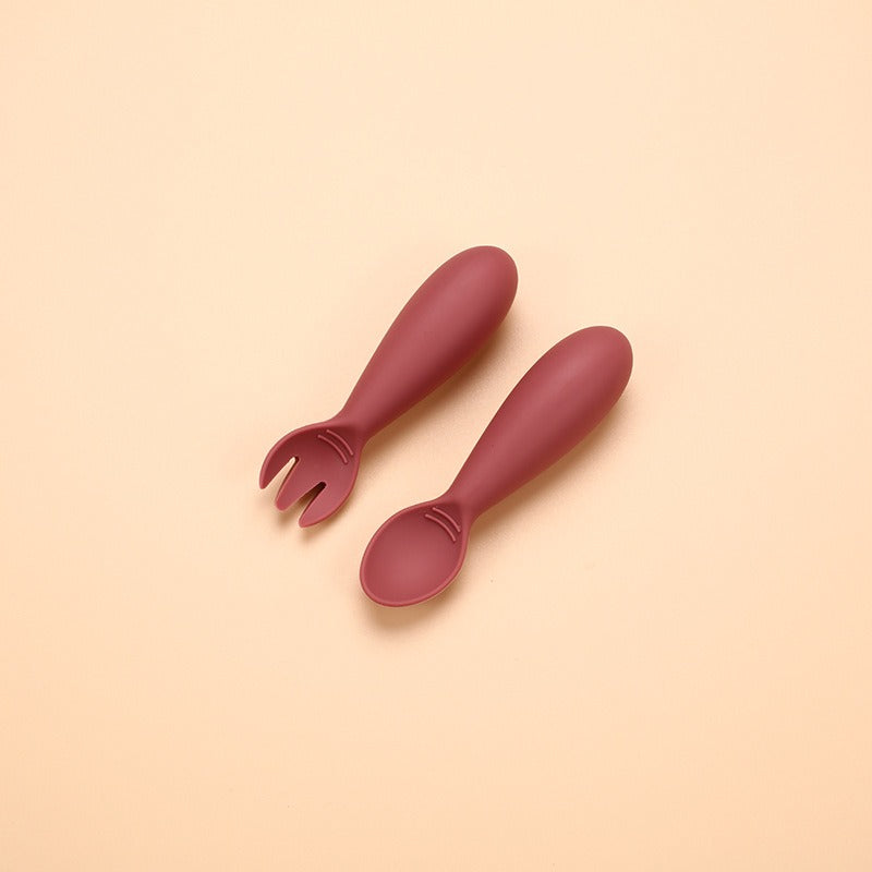 Hot selling silicone baby soft spoon, food grade children's complementary food, eating fat fork spoon - V.I.P Digital Presence