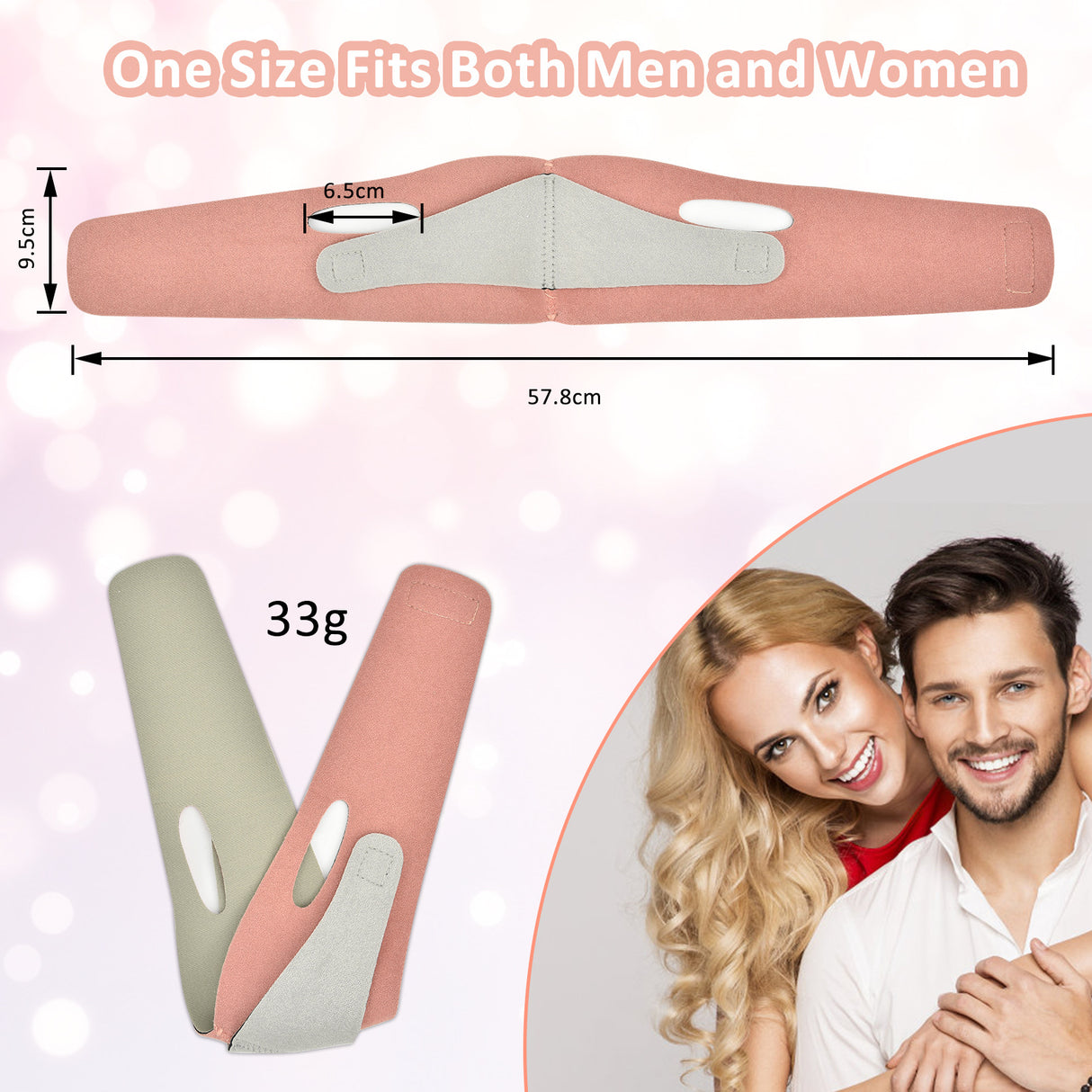 Hailicare Face-Lift V-Belt Graphene Japanese-Style V-Face Tool Small Face Mask Face Correction Bandage - V.I.P Digital Presence