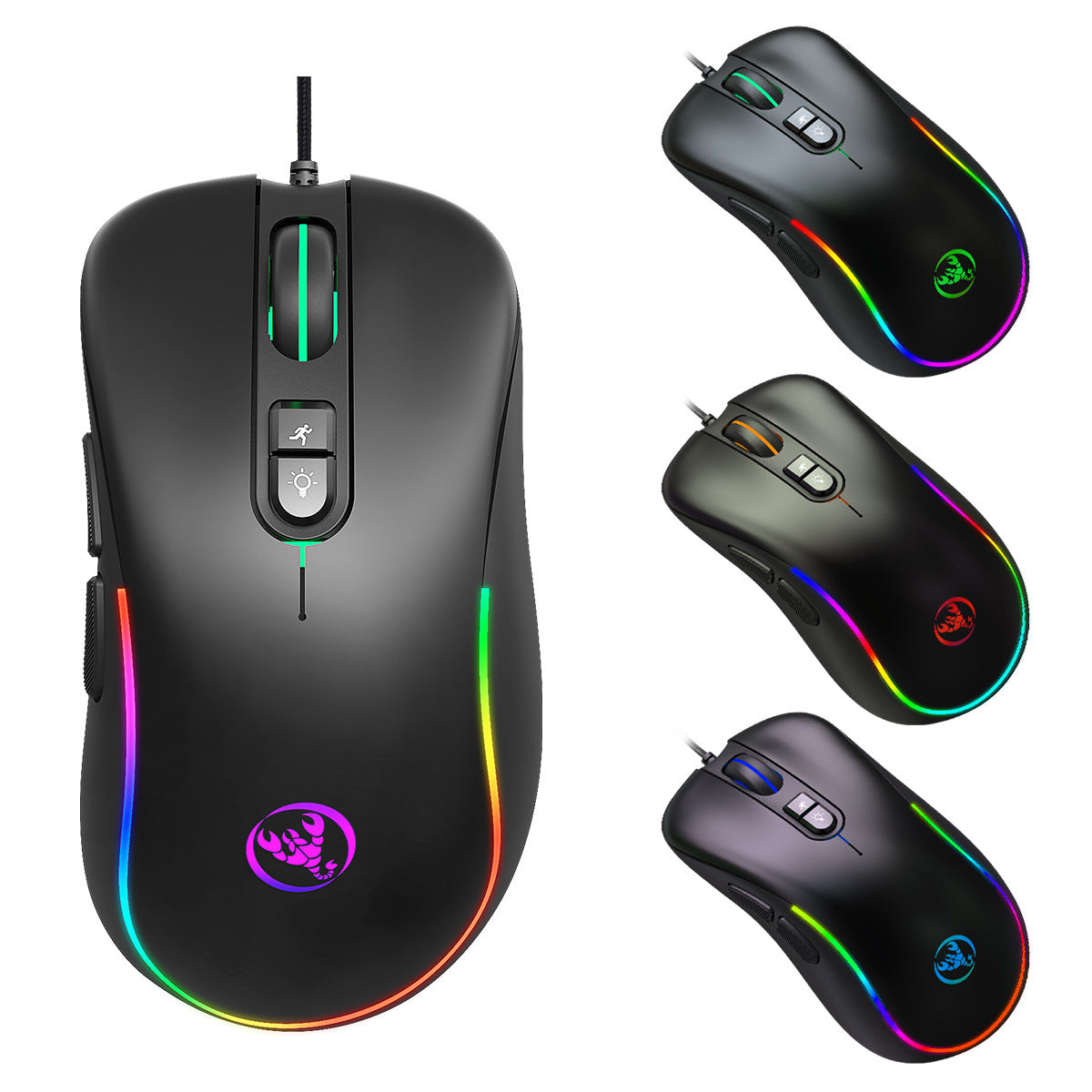 7D key gaming mouse, macro programmable RGB luminous gaming wired mouse - V.I.P Digital Presence