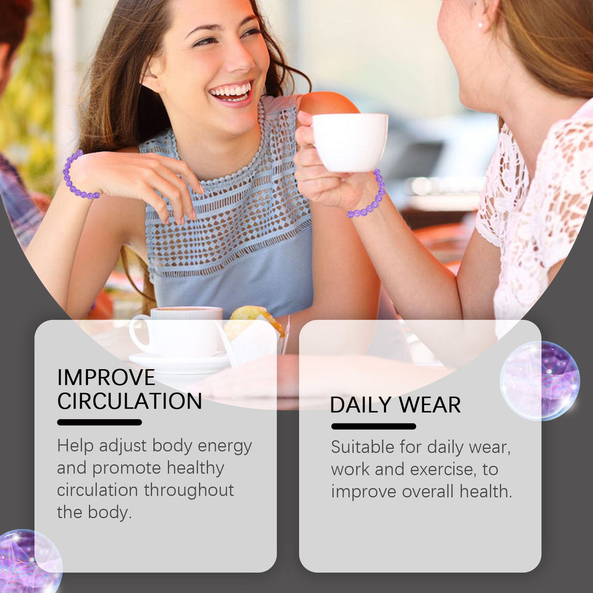 Purple Bracelet Purple Rabbit Hair Crystal Personality Trend Fashion With Purple Hand Beaded Bracelet - V.I.P Digital Presence