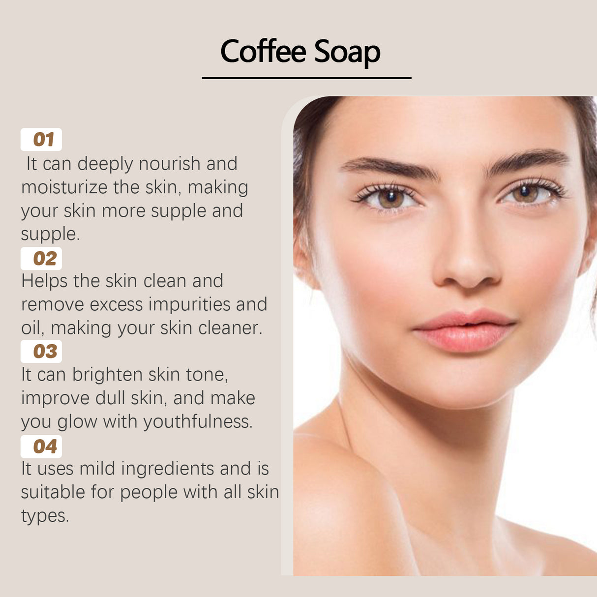 Coffee Cleansing Soap, Coffee Essence Gently Cleans, Nourishes, Moisturizes And Brightens The Skin - V.I.P Digital Presence