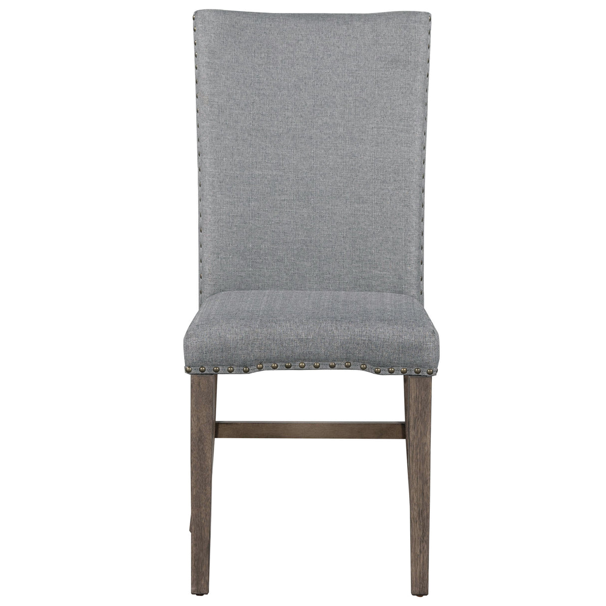 TOPMAX Mid Century Solid Wood 7-Piece Expandable Dining Table Set with Soft Cushioned Chair, Gold Brown+Gray Cushions