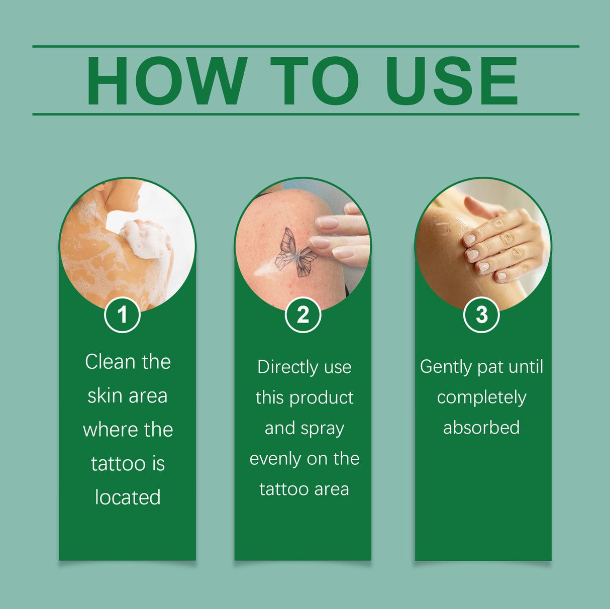 Tattoo Cleaning Spray Gently Cleans And Moisturizes Skin And Lightens Skin Tattoo Marks - V.I.P Digital Presence