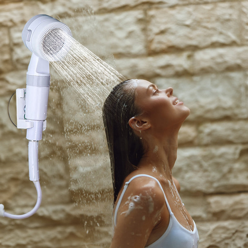 Upgraded Rechargeable Electric Camping Shower Pump with Smart Digital Display - V.I.P Digital Presence