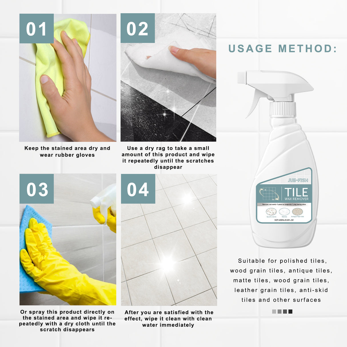 Ceramic Stone Plating Agent, Kitchen Quartz Stone Tile Cleaning Stains Repair Scratch Cleaning Agent - V.I.P Digital Presence