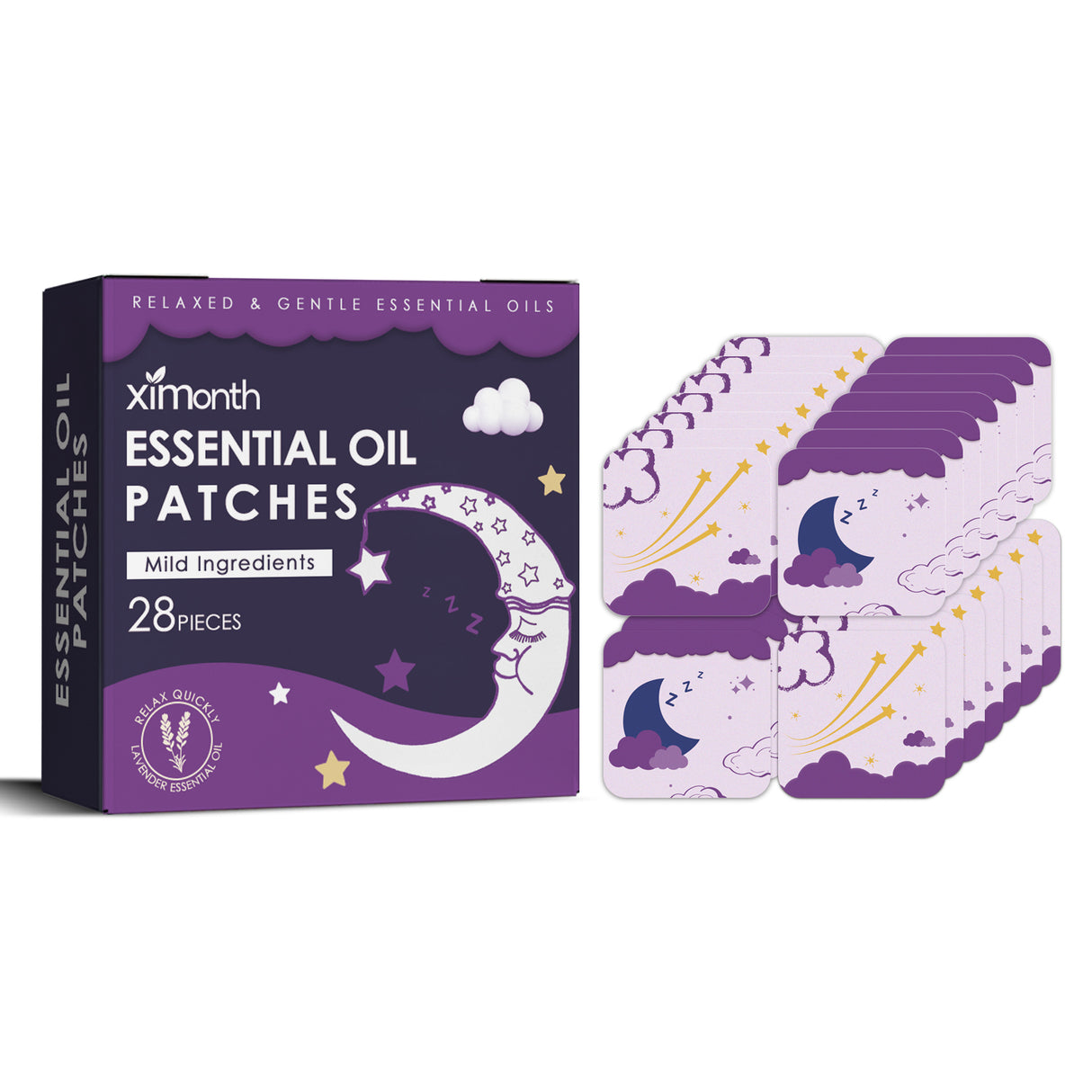 Essential Oil Goodnight Patch, Helps You Fall Asleep Quickly At Night And Relieves Body Muscle Fatigue And Stress Sleep Patch - V.I.P Digital Presence
