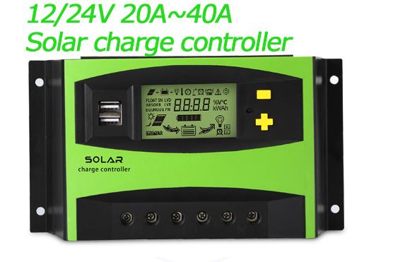 12V 24V 60A 50A 40A 30A Solar Controller with LCD Function Dual USB 5VDC Output Solar Panel Battery Charge Regulator - V.I.P Digital Presence