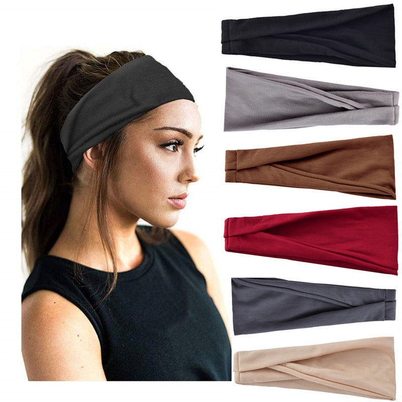 Sports headband women's yoga headband men's running headband sweat absorbing headscarf - V.I.P Digital Presence