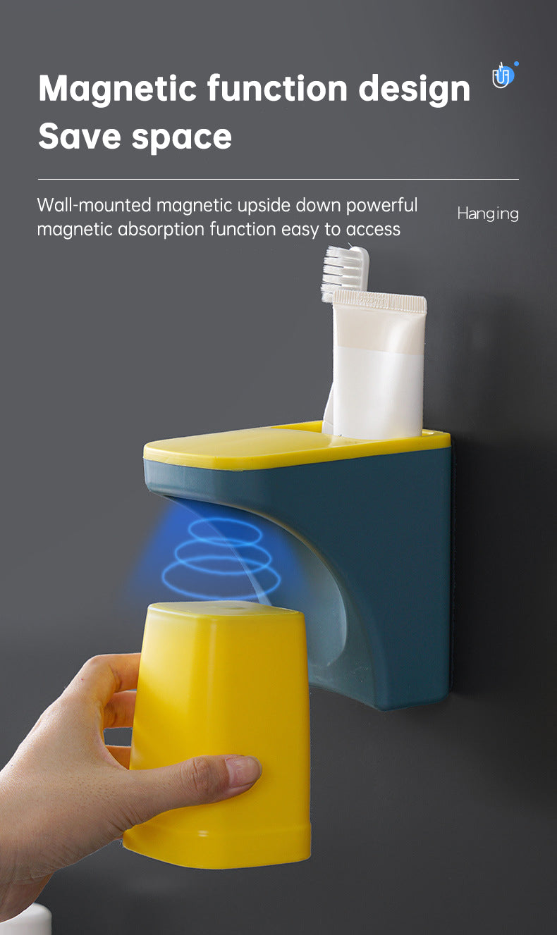 Magnetic Toothbrush Holder Bathroom Accessories magnetic cup holder For Home toiletries storage rack - V.I.P Digital Presence