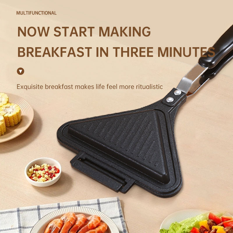 Aluminum Sanming Pan Round Double-sided Pattern Waffle Mold Home Breakfast Pancake Tool - V.I.P Digital Presence