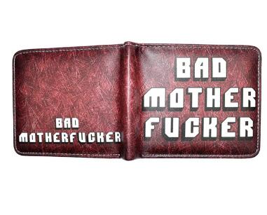 Pulp Fiction Jules Wallet with zipper Coin Pocket Bad Mother Letters Boys Wallet Card Holder Vintage Gift Purse - V.I.P Digital Presence