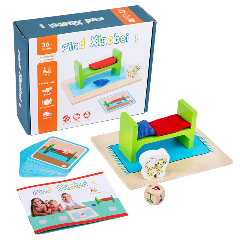 Children's Puzzle Search for Little Beimao Fun Logic Thinking Space Block Enlightenment Early Education Memory Matching Game - V.I.P Digital Presence