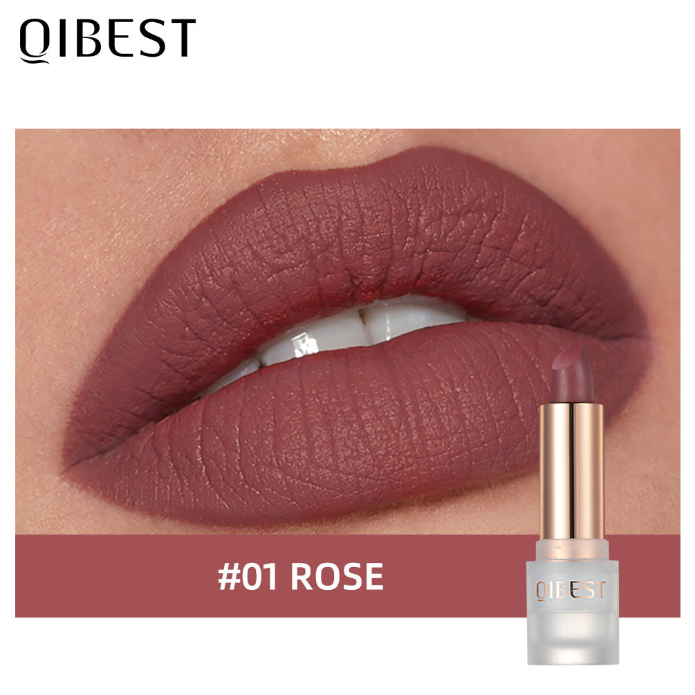QIBEST Lipstick Velvet Matte Lipstick Not Easy To Fade Easy To Color Matte Lipstick - V.I.P Digital Presence