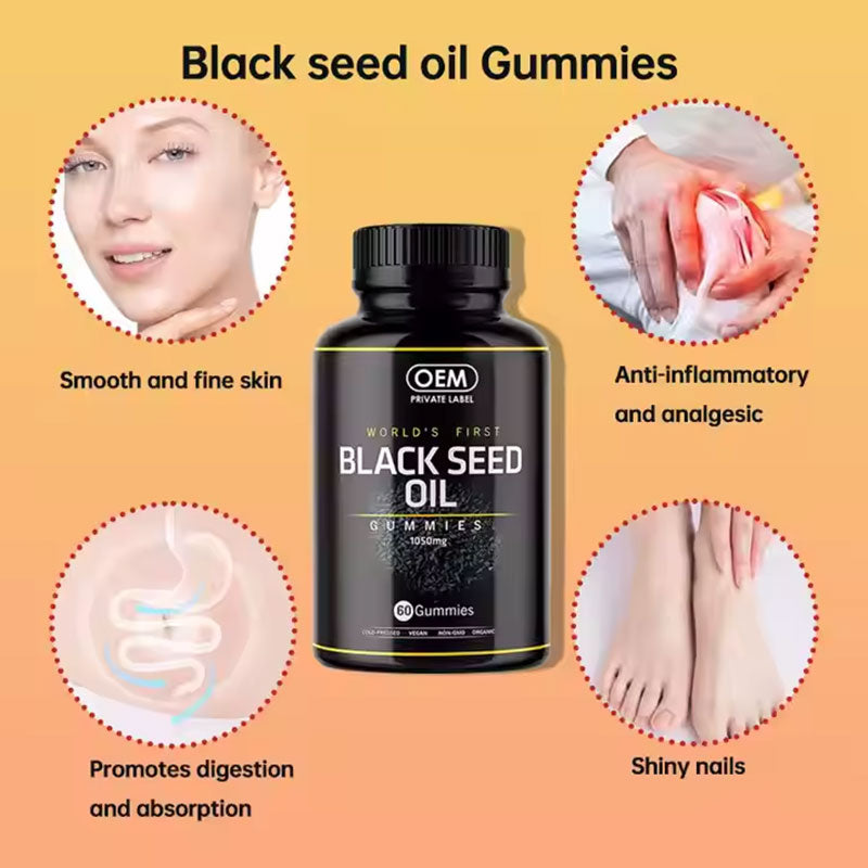 Black seed oil gummies hair gummies - V.I.P Digital Presence