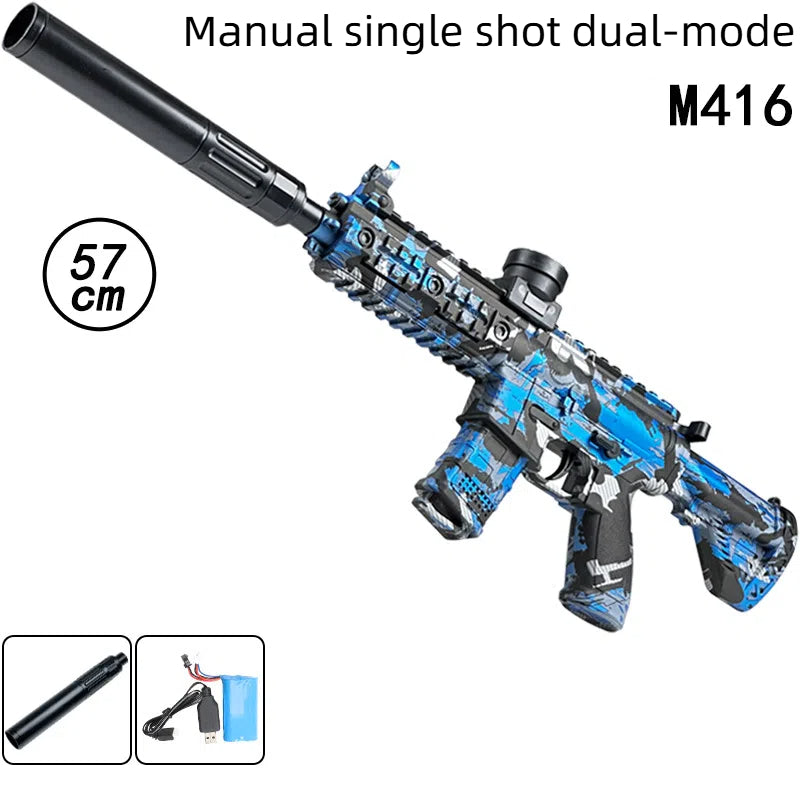 Crystal Electric MP5 High Speed Repeating AK Boy M416 Soft Bullet Toy Gun - V.I.P Digital Presence