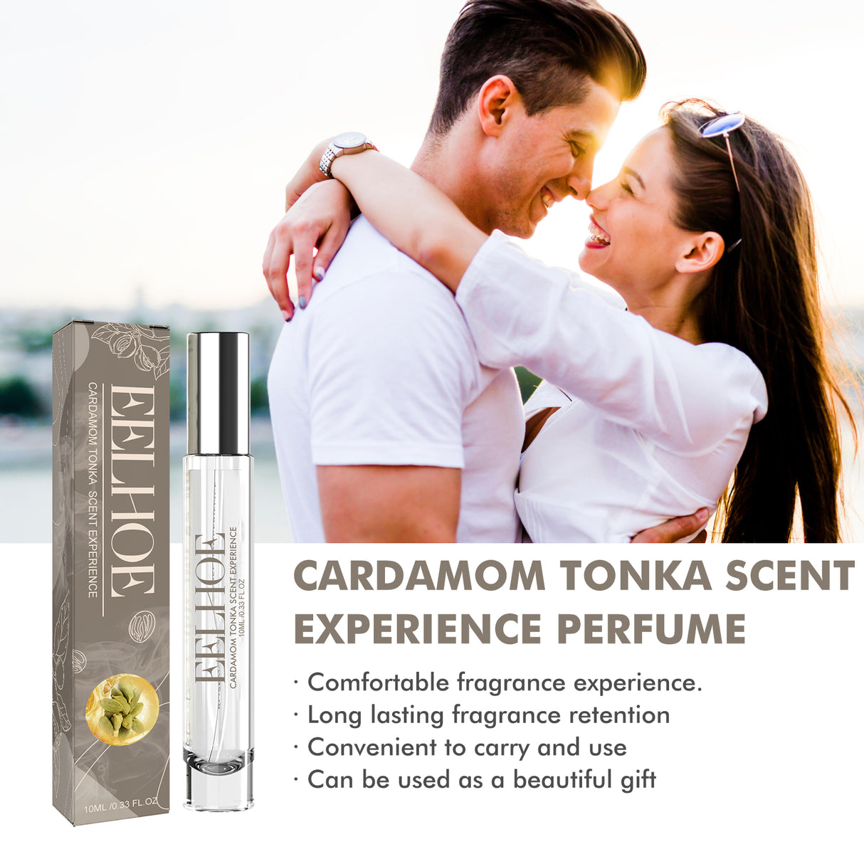 Cardamom Tonka Scent Experience Perfume, Natural Fragrance Light Elegant Lasting Fragrance Mild Portable Date Atmosphere Perfume - V.I.P Digital Presence