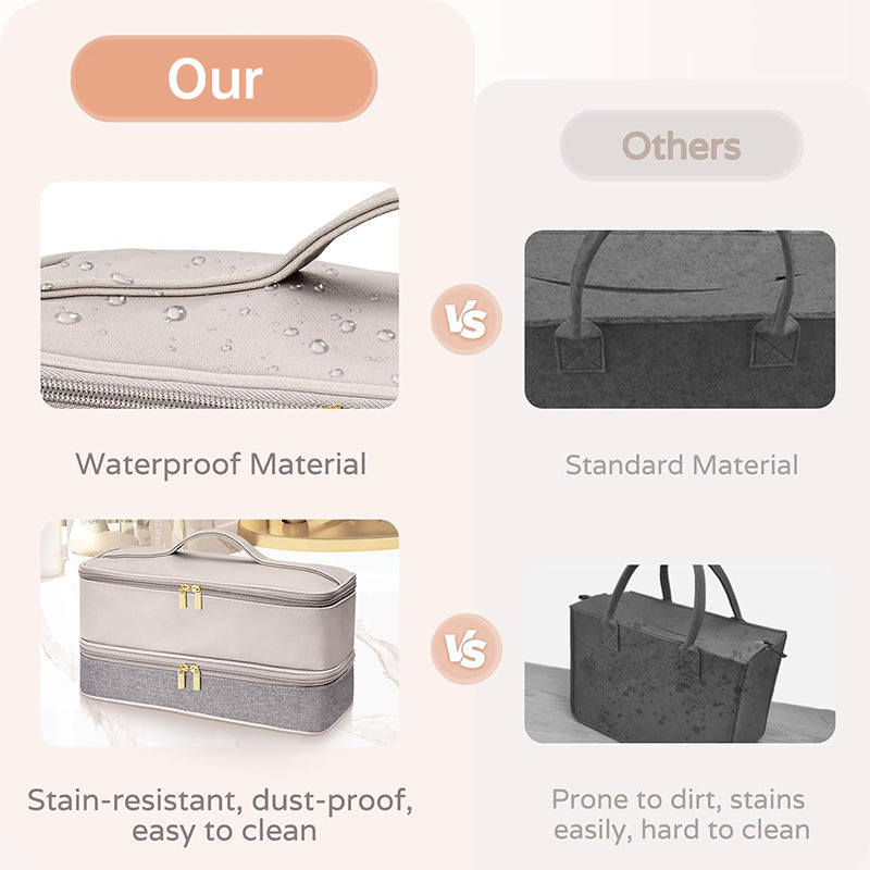 2-Layer Portable Waterproof Case for Hair Stylers (Fit Shark Flexstyle, Dyson Airwrap, Revlon etc.) - V.I.P Digital Presence