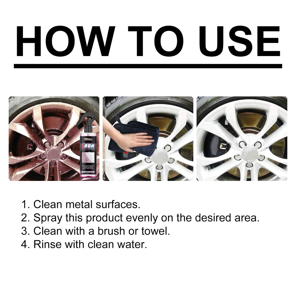 Wheel Paint Removal Iron Spray, Automobile Metal Rust Refurbishment Anti-Rust Care And Maintenance Cleaner - V.I.P Digital Presence