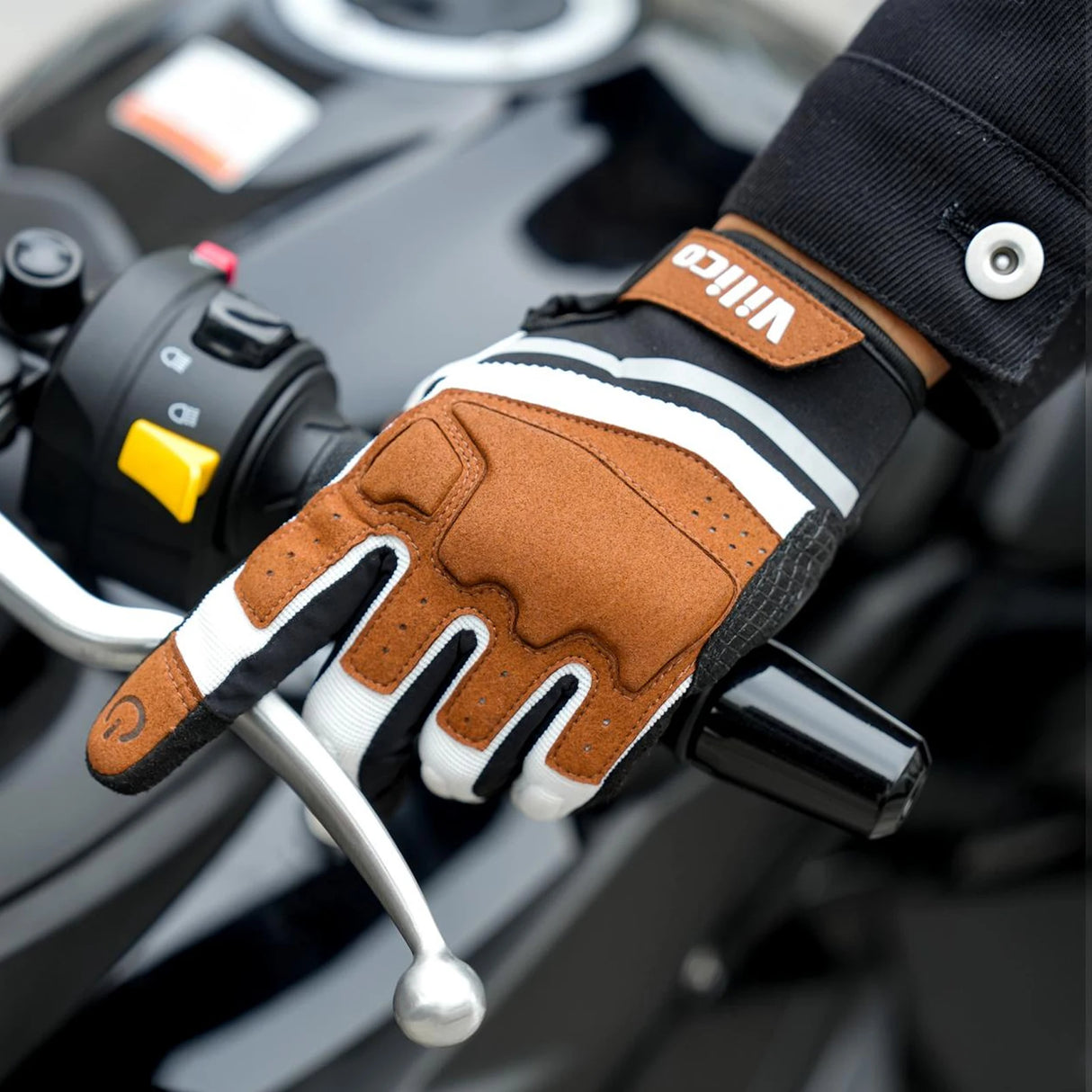 Outdoor sports warm anti slip wear-resistant shock-absorbing anti-collision touch screen road bike riding gloves