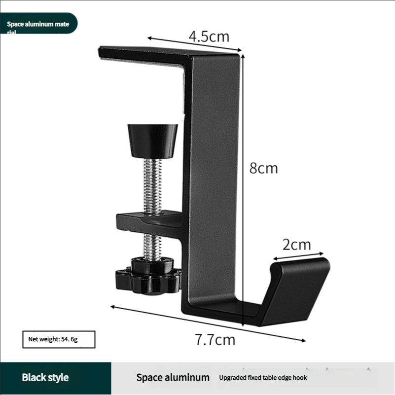 Portable student backpack hook, office desk mobile headphone hook, table side umbrella hook Hook storage - V.I.P Digital Presence