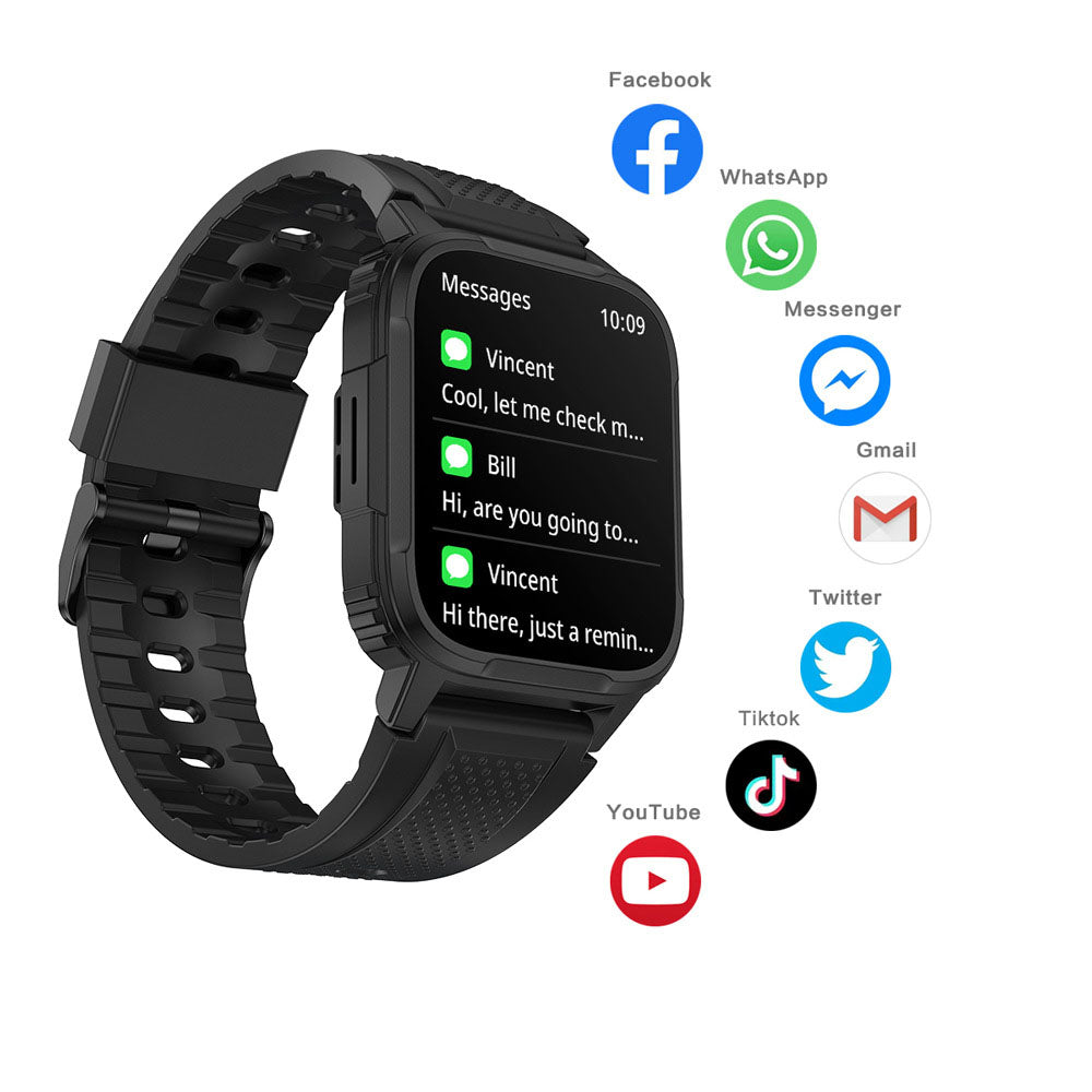 Smart Watch Outdoor Three proof 3-meter Waterproof Cross border Bluetooth Call Bracelet Monitoring Heart Rate and Blood Oxygen - V.I.P Digital Presence
