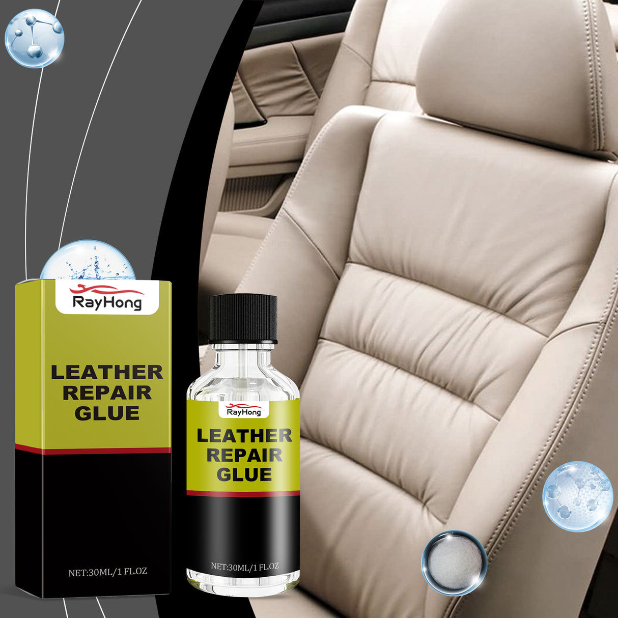 Automotive Leather Repair Fluid Repair Scratches And Cracks Restore Luster Wear Resistant Leather Repair Glue - V.I.P Digital Presence