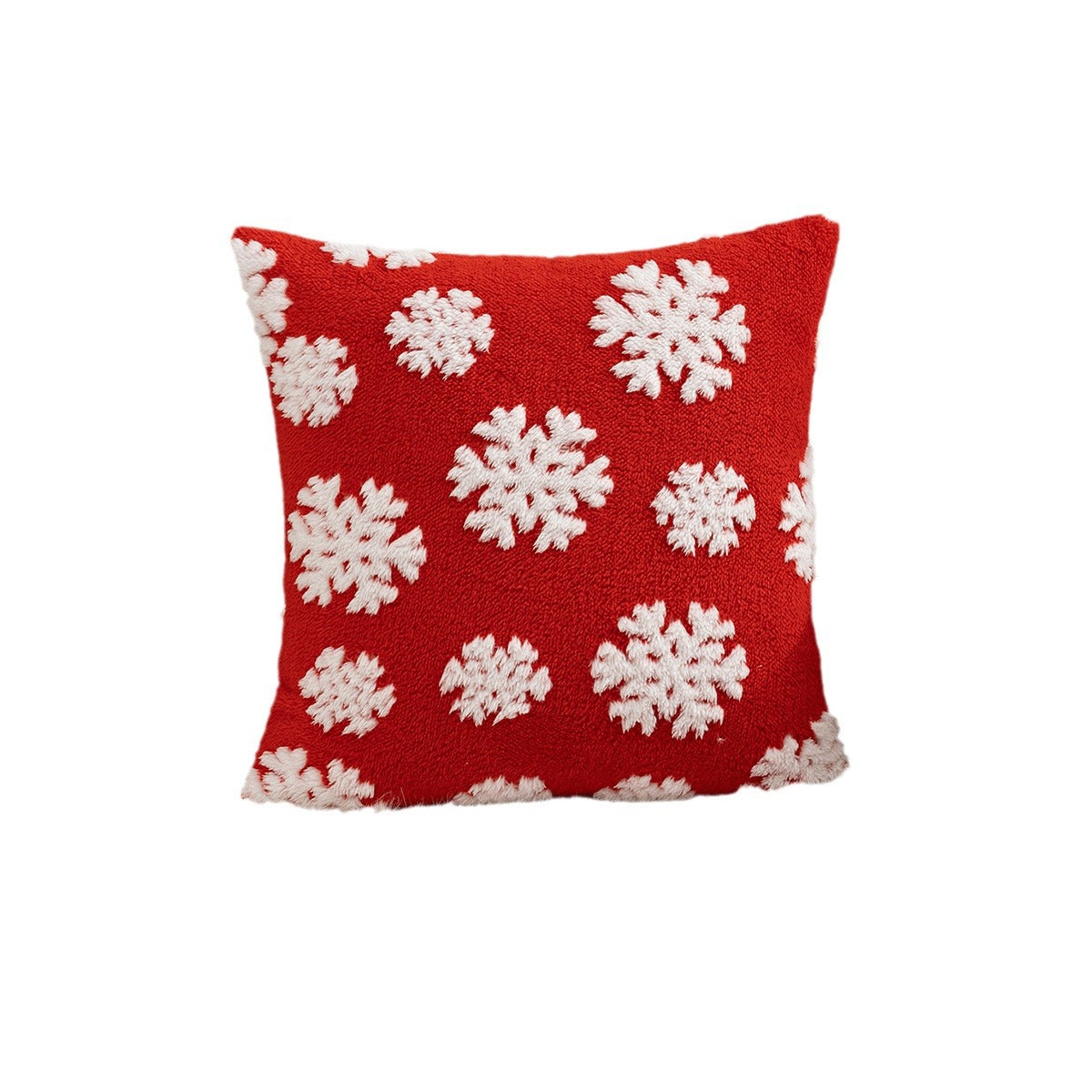 Christmas Pillow Cover (Excluding Pillow Core) Snowflake Velvet Jacquard Christmas Tree Elk Festival Decoration - V.I.P Digital Presence