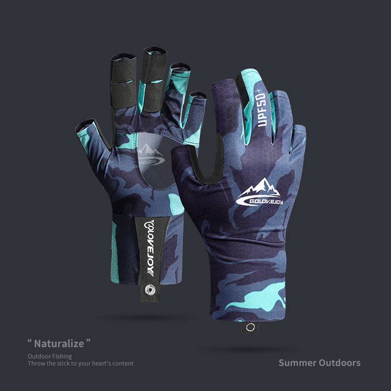 Professional UPF50+ Lure Fishing Gloves Half Finger Sun protection Ice silk Fishing Gloves For Men - V.I.P Digital Presence