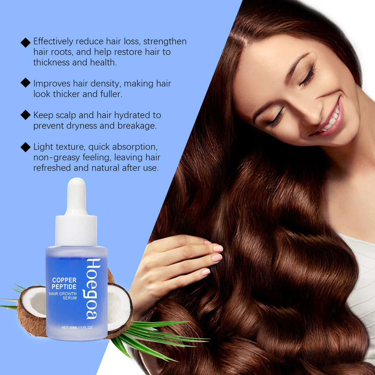 Copper Peptide Hair Serum Nourishes Scalp, Nurses Roots, Restores Fluffy And Strong Hair - V.I.P Digital Presence
