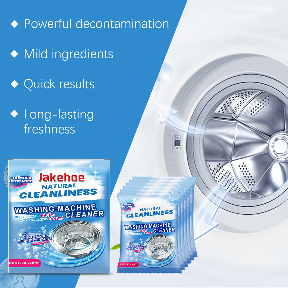 Washing Machine Decontaminator Cleaning Powder To Remove Dirt Odor Laundry Sink Household Clean Fresh And Effective - V.I.P Digital Presence