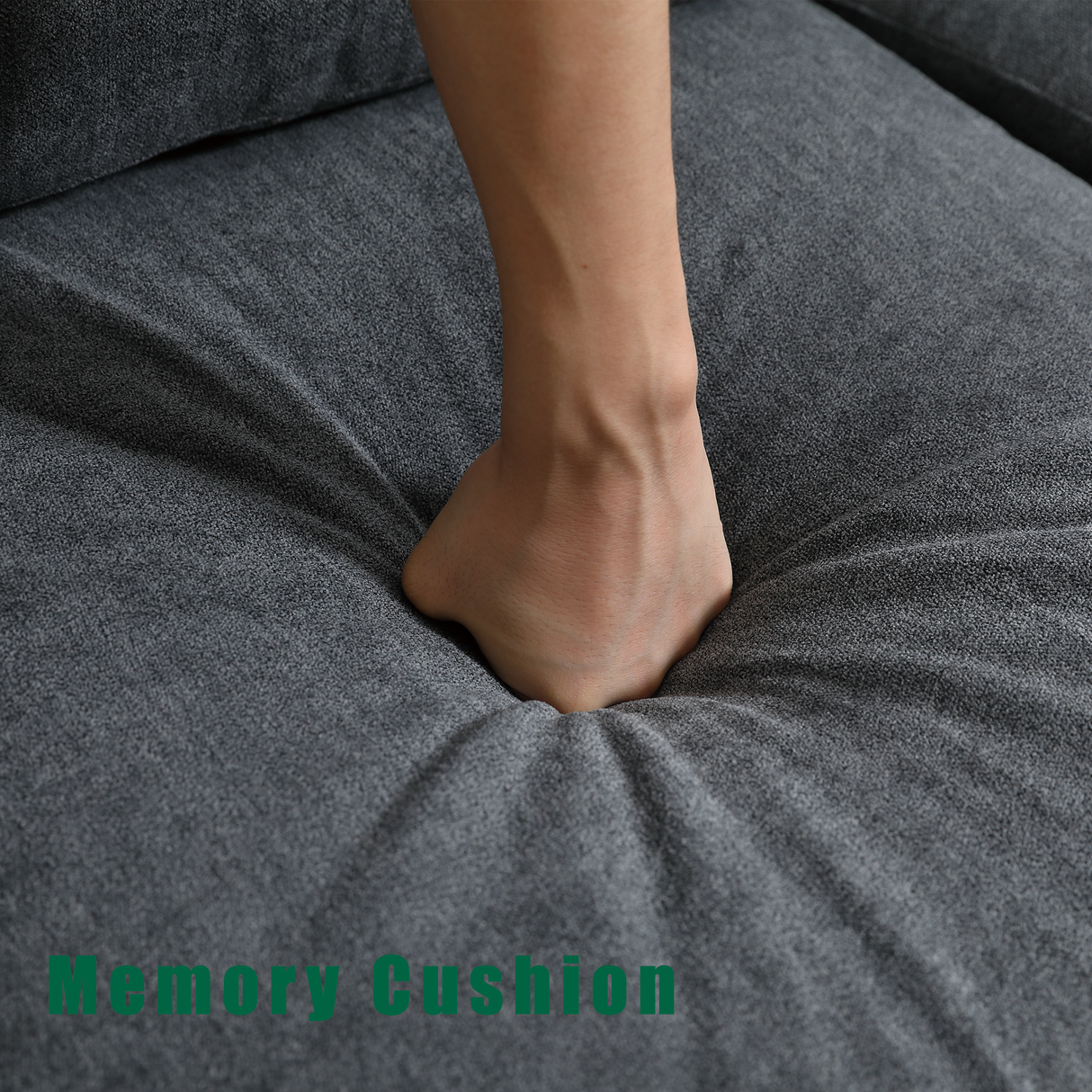 Convertible Sectional Sofa with Storage,L-shaped sofa Modern Linen Fabric Sectional Couches for Living Room,Gray - V.I.P Digital Presence