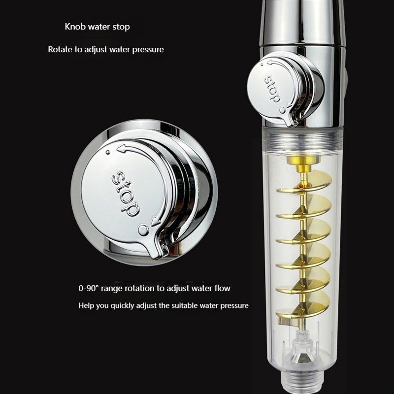 Supercharged Shower Water Purification Filtration Bathroom Shower Head Hand Held Shower Shower Head Double Large Turbo Cyclone - V.I.P Digital Presence